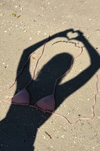 "Isla" bikini top coral