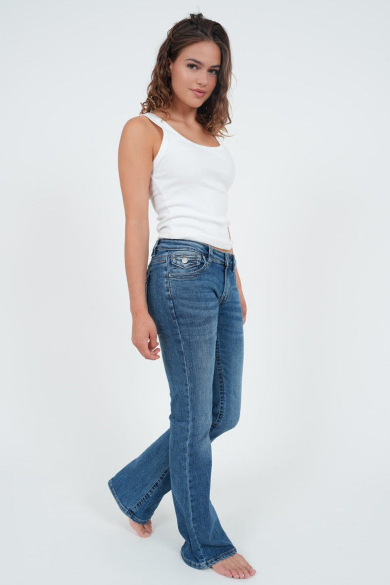 "Flared" jeans dark blue