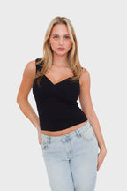 "Twist" top black