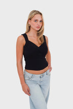 "Twist" top black