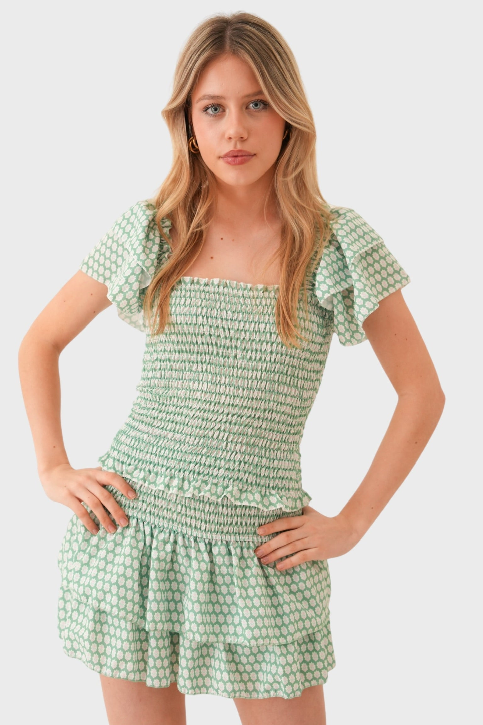 "Lagos" ruffle top