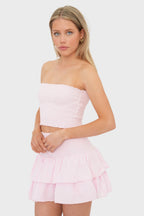 "Capri" tube top light pink