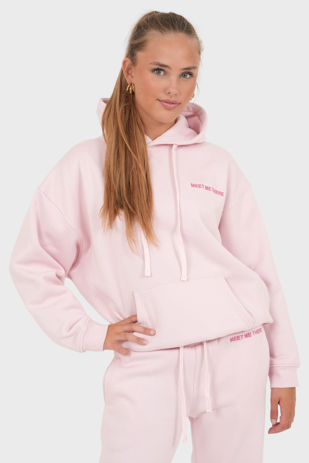 "MMT" hoodie pink
