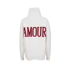 "Amour" sweater white