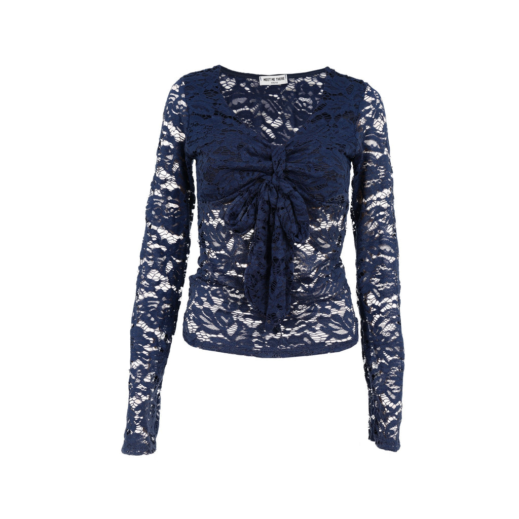 "Olive" top navy