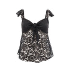 "Luna" top black