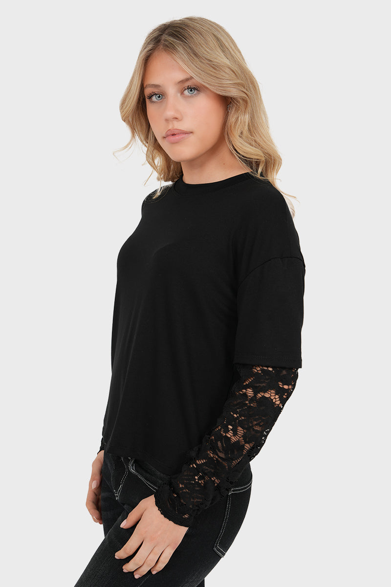 "Amaya" top black