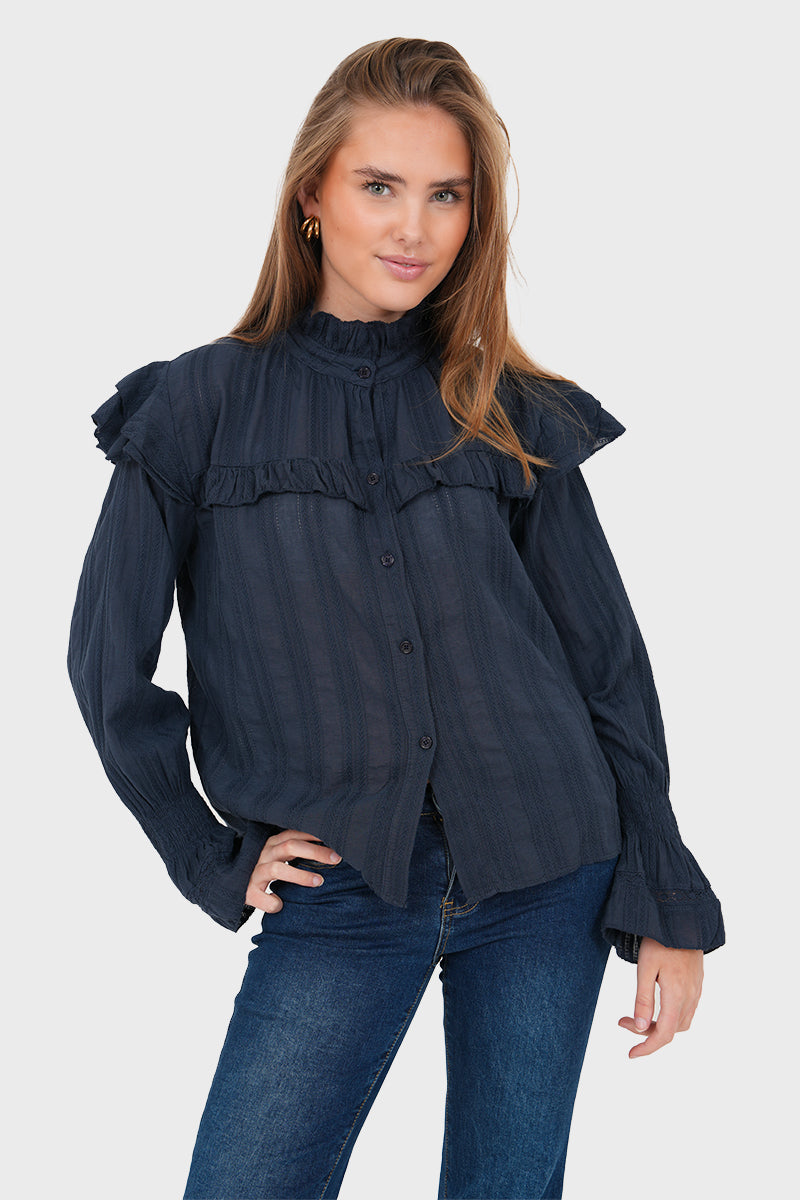 "May" blouse navy