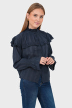 "May" blouse navy