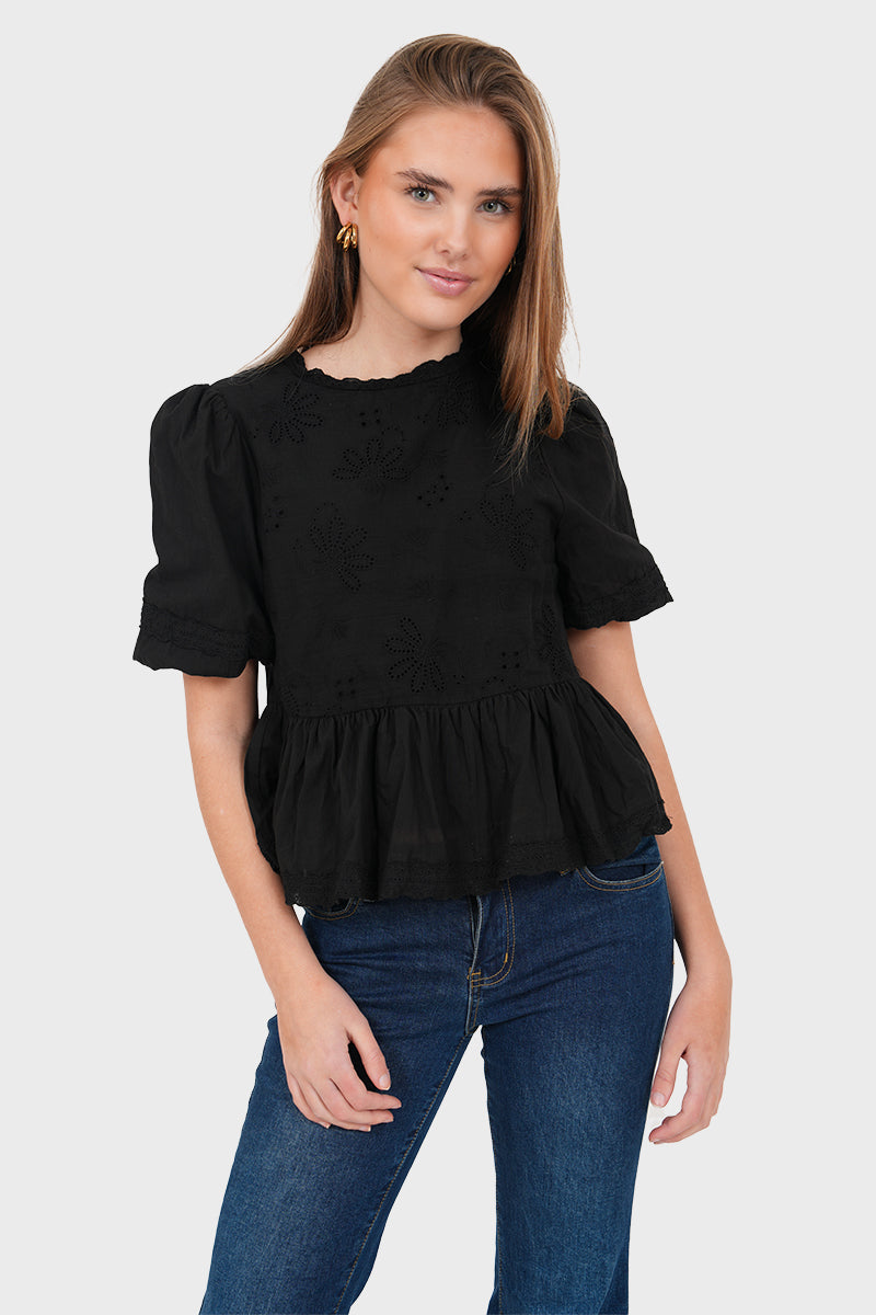 "Grace" blouse black