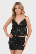 "Kendall" top black
