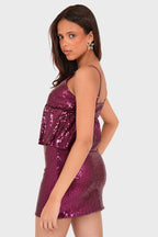 "Kendall" top bordeaux