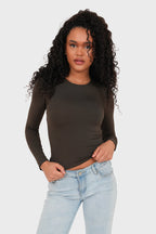 "Muse" top brown