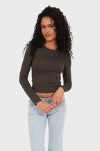 "Muse" top brown