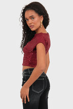 "Radiant" top bordeaux