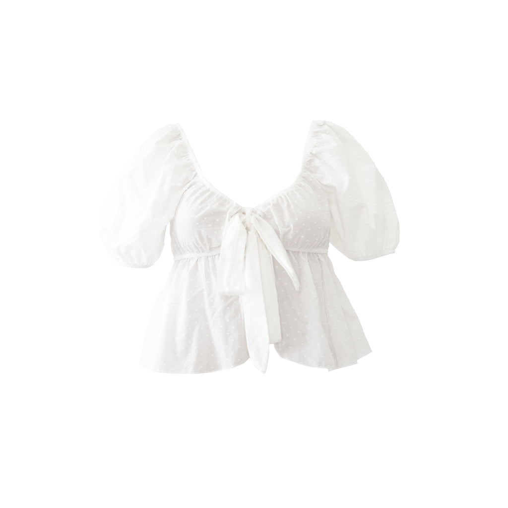 "Sophie" top white