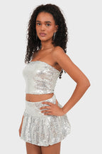 "Bright" skirt silver