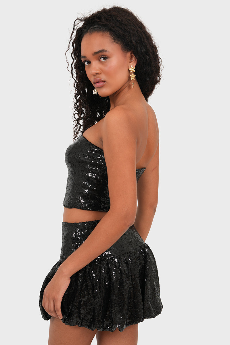"Bright" top black