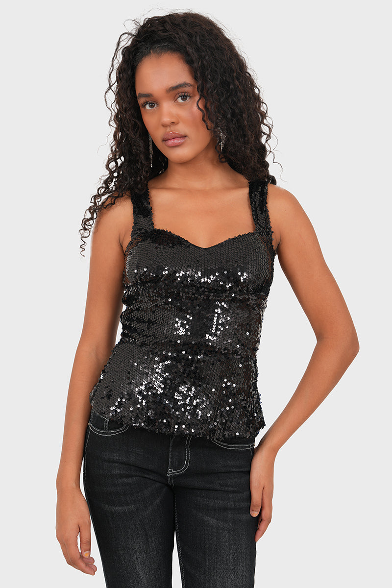 "Dolly" top black