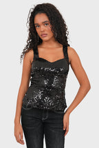 "Dolly" top black